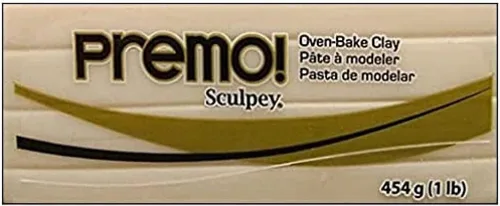 Miniatura 3 de Sculpey Premo Polímero Horno Horno Arcilla, Beige, No Tóxica, Barra de 1 libra, Ideal para la fabricación de joyas, vacaciones, bricolaje, medios