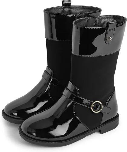 Miniatura 2 de Gymboree Botas altas de piel sintética para niñas y niños pequeños a media pantorrilla