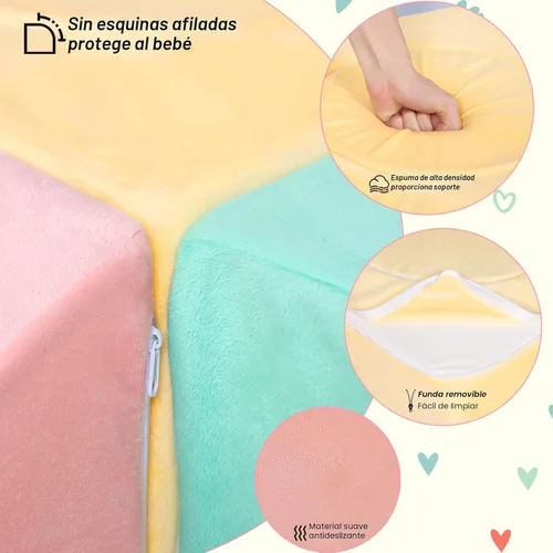 Miniatura 2 de Juguetes de escalada para niños pequeños de 1 a 3 años, bloques de escalada de espuma para bebé, 6 piezas de juguetes de escalada para bebés