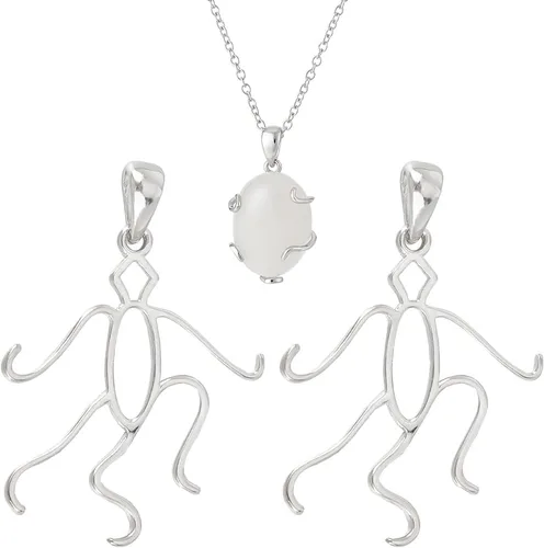 BENECREAT 2 piezas de plata de ley 925 con 5 garras colgantes en blanco, platino/oro/oro rosa colgante para collar joyería