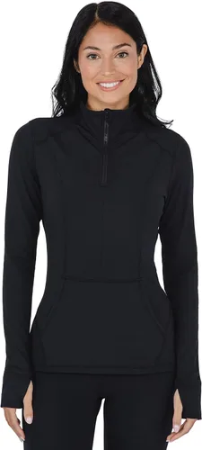 Miniatura 3 de Yogalicious Nude Tech - Chaqueta de manga larga con media cremallera y bolsillos frontales