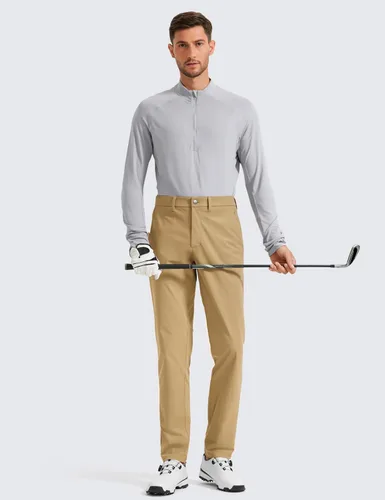Miniatura 3 de CRZ YOGA - Pantalones de golf cómodos para hombre, para usar todo el día, 303234 pulgadas, secado rápido, ligeros, con bolsillos, casuales