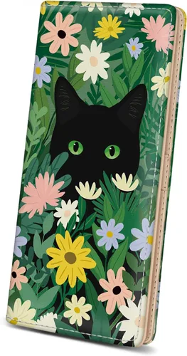 Miniatura 35 de Immaturus Cartera de Mujeres, Carteras de Tarjetas delgadas con bloqueo RFID, Organizador de Tarjeta de Crédito de Cuero PU doble con cremallera
