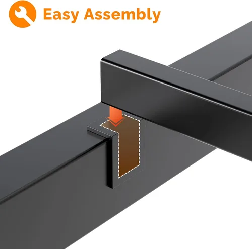 Miniatura 8 de VINGLI Base de cama de plataforma individual con cabecero y estribo LED, estación de carga USB, cama de panel de metal con espacio de almacenamiento
