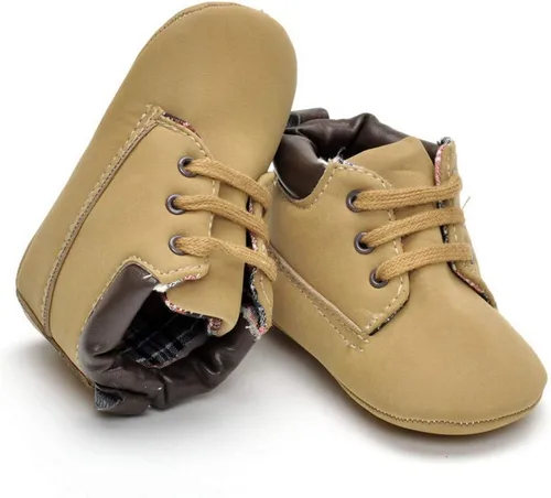 Miniatura 4 de Zapatos de bebé para niños de alta calidad, color marrón