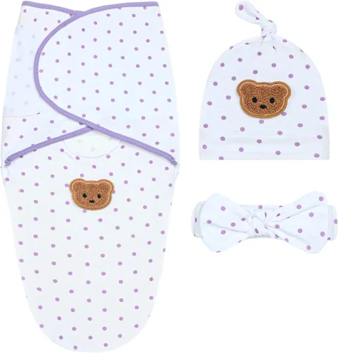 Miniatura 20 de Saco de dormir de algodón orgánico para bebés de 0 a 3 meses, suave, transpirable, hipoalergénica, para recién nacidos, unisex, para niños y niñas