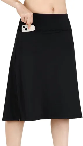 Falda pantalón corta para mujer, falda hasta la rodilla, falda atlética, falda deportiva, falda para correr.