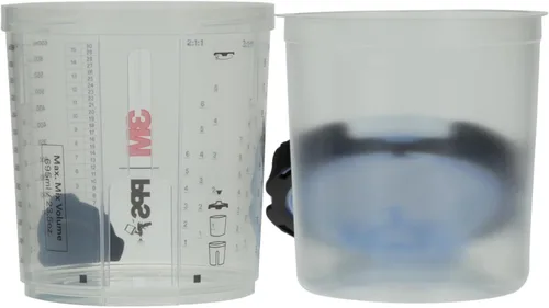 Miniatura 14 de 3M PPS 2.0 Kit de taza, tapas y forros para pistola pulverizadora, 26301, estándar, 22 onzas, filtro de 125 micrones, uso para automóviles, muebles