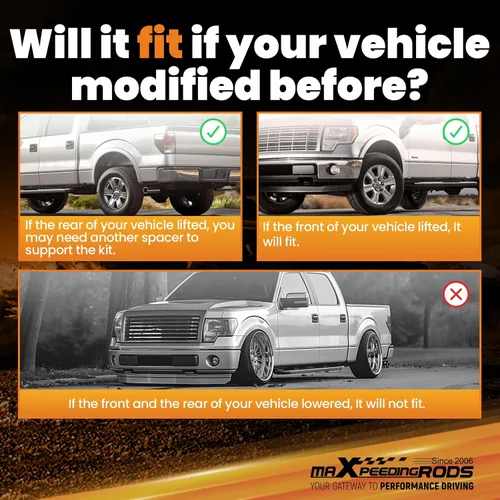 Miniatura 8 de Kit de bolsas de suspensión de aire maXpeedingrods 5000 lbs para Ford F250 F350 4WD RWD 1999-2007 Camiones solo con enganche de cuello de cisne 1105