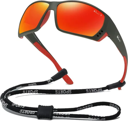 Miniatura 8 de Bevi Gafas de sol deportivas polarizadas ultraligeras TR90, lentes de montura flexibles y duraderas para hombres y mujeres Azul