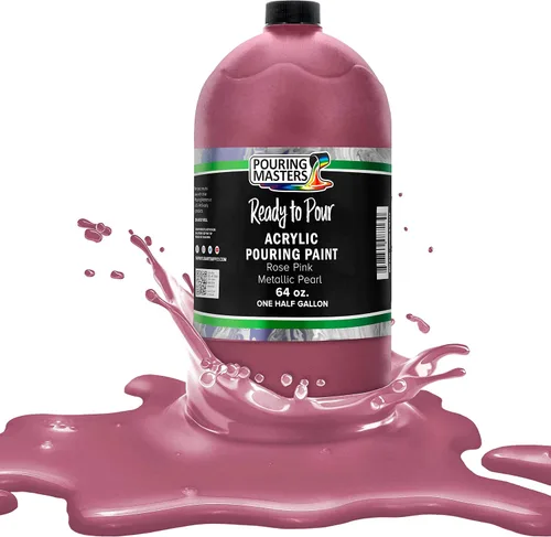 Miniatura 32 de Pouring Masters Royal Blue Metallic Pearl - Pintura acrílica para verter lista para verter – Pintura acrílica líquida premezclada de 32 onzas