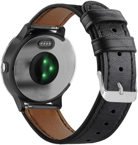 Abanen Correa de reloj de 0.787 in para Garmin Venu Sq/Venu 2 Plus/Vivoactive 6/5, correa de cuero de liberación rápida para Vivoacvit 3, Forerunner