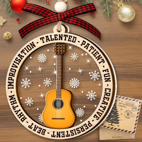 Miniatura 9 de Adornos de cerveza para árbol de Navidad, adorno de cerveza artesanal de 2 capas de madera y acrílico para árbol de Navidad, decoración de Navidad