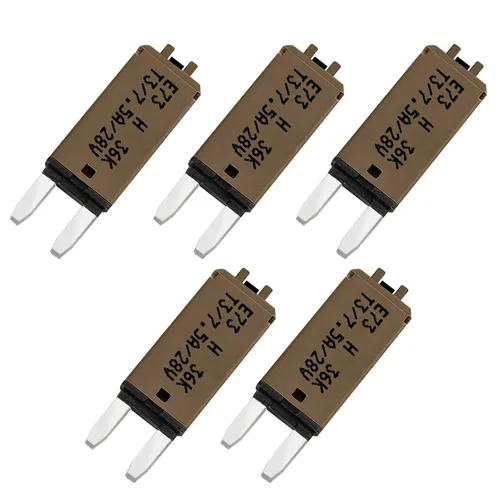 Miniatura 40 de GLOSO Mini disyuntores ATM Restablecimiento manual 30 Amp (T3) - Paquete de 5 (30A) E73