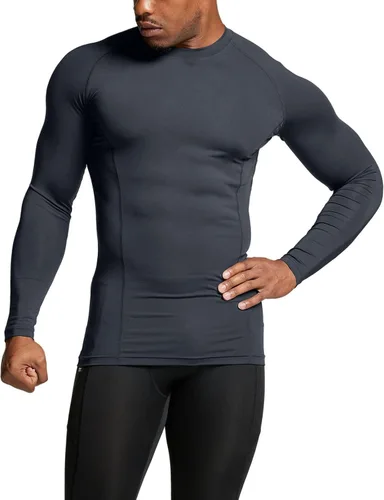 Miniatura 8 de ATHLIO - Paquete de 1 o 3 camisetas de compresión de manga larga con FPU 50+ para hombre, camiseta de protección para deportes acuáticos