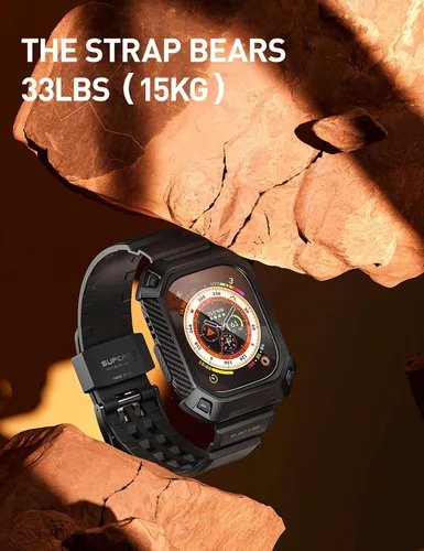 Miniatura 6 de SUPCASE Funda para Apple Watch Ultra con correa (Unicorn Beetle Pro), [2 protectores de pantalla] [protección contra caídas de grado militar] Funda