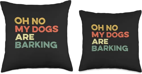 Miniatura 3 de Oh No My Dogs Are Barking Rhyming Slang Sore Feet Oh No My Dogs are Barking Funny Feet Hurt Slang - Almohada para el dolor de pies, 16 x 16