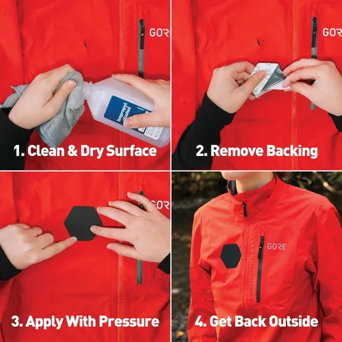 Miniatura 4 de GEAR AID Tenacious Tape Gore-TEX - Parches de tela para fijar rápidamente agujeros y desgarros en chaquetas, guantes, pantalones de lluvia y esquí