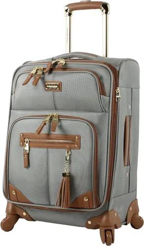 Steve Madden Colección de equipaje de diseñador Maleta ligera y expandible para hombres y mujeres Bolsa de transporte duradera de 20 pulgadas con