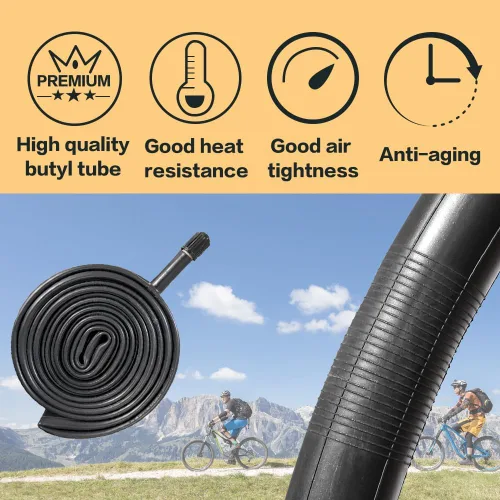 Miniatura 5 de 24 X 1.95 Inch Folding Bike Tires with 3mm Anti Puncture Proof Protection for Mountain Bicycles 2 Neumáticos 2 Tubos