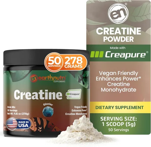 Miniatura 9 de EarthNutri Cápsulas de monohidrato de creatina, micronizadas para una mejor absorción, apoya la fuerza muscular, la fuerza y la recuperación, 105