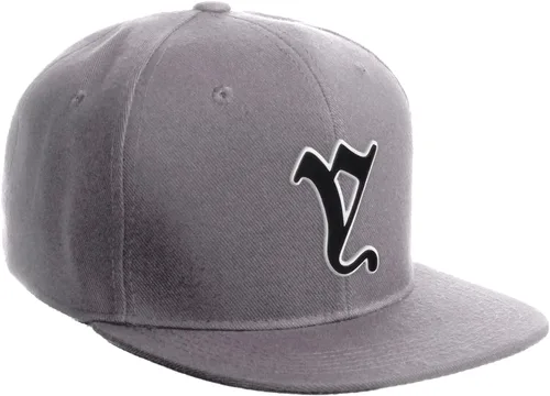 Miniatura 970 de Daxton Gorra clásica con visera de billete plano con letras del alfabeto inglés antiguo de la A a la Z