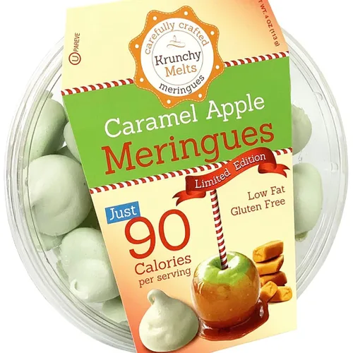 Miniatura 11 de Krunchy Melts Galletas originales de merengue Sabor vainilla de Halloween Solo 90 calorías por porción Sin grasa, sin gluten, sin lácteos