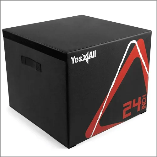 Miniatura 8 de Yes4All Caja pliométrica ajustable de espuma suave, entrenador de saltos - Para ejercicios pliométricos y acondicionamiento, múltiples variaciones