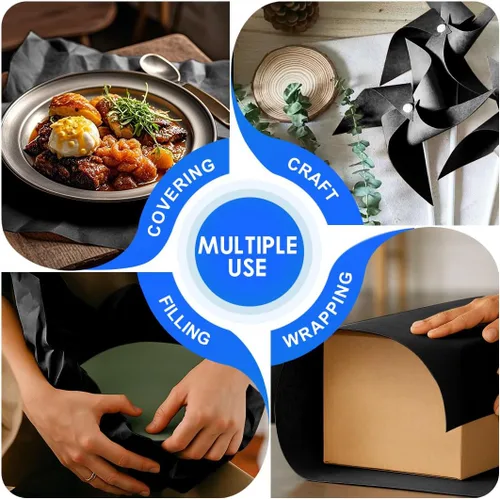 Miniatura 6 de PerkHomy - Rollo de papel de estraza para manualidades de 15 x 450 pulgadas (37.5 pies) para niños, envoltura de regalos, arte en movimiento