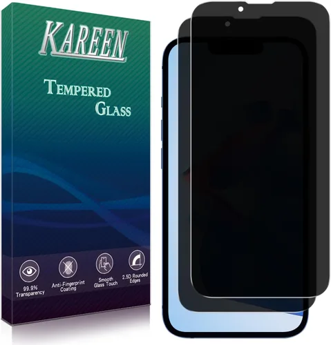 Miniatura 10 de KAREEN Paquete de 2 protectores de pantalla de privacidad para iPhone 11 Pro, XS, X de 5.8 pulgadas, película de vidrio templado antiespía privada