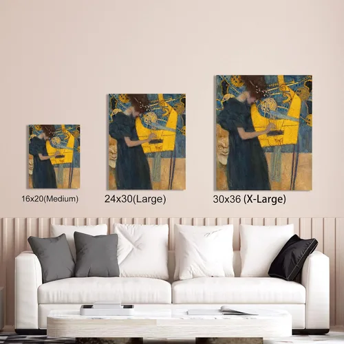 Miniatura 62 de A&T ARTWORK Campo de trigo con cipreses de Van Gogh Las reproducciones de arte clásico mundial, impresiones en lienzo giclée para decoración