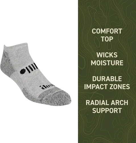 Miniatura 2 de Jeep Women's Wool Blend Trail No Show Socks-2 Pair Pack-Breathable Cushioned Comfort