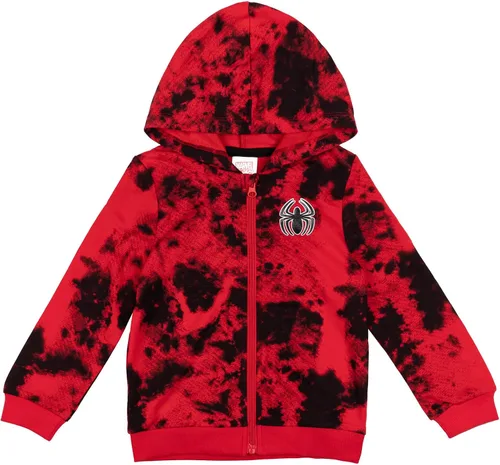 Miniatura 3 de Marvel Spider-Man Tie Dye - Sudadera con capucha y cremallera para niños grandes
