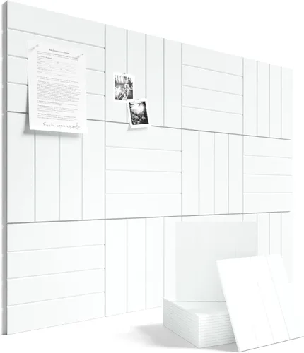 Miniatura 73 de Tablero de anuncios de fieltro grande de 36 x 24 pulgadas, alternativa al tablero de corcho – Paquete de 6 con 40 pestañas adhesivas extraíbles