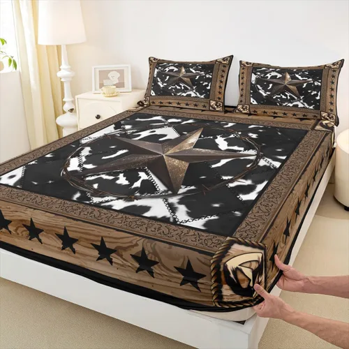 Miniatura 15 de Bonita sábana bajera ajustable para niños, tamaño individual, juego de ropa de cama rústica de pollo, decoración de dormitorio para niños y adultos
