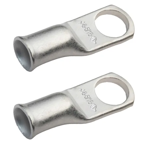Miniatura 262 de SELTERM 5 piezas terminales de cable de cobre estañado 1/0 AWG perno de 1/2", extremos de cable de batería, terminales de anillo, conectores