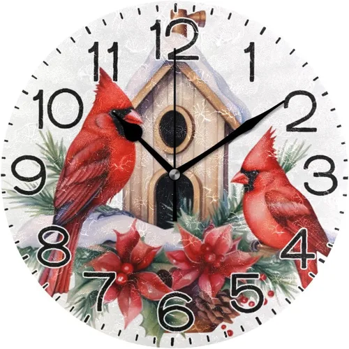 Miniatura 19 de ALAZA Reloj de pared con ondas de playa, funciona con pilas, sin tictac, de cuarzo, analógico, rústico, rústico, reloj redondo, decoración retro