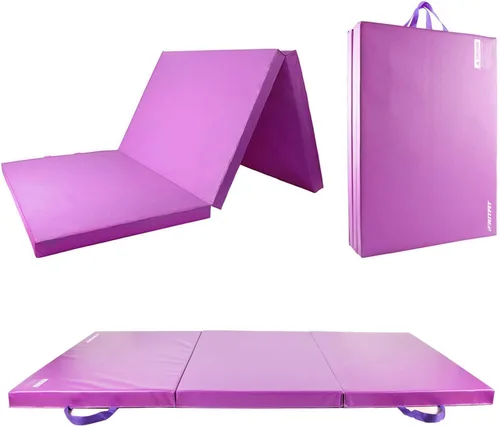 Miniatura 14 de RitFit Upgraded Folding Exercise Mat, 2 Inch Thick Gymnastics Mat 3’x6’,4’x8’,4x10’,2'x8' with Carrying Handles for Yoga, MMA, Stretching, Core