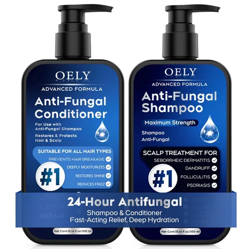 Miniatura 10 de Champú antifúngico para dermatitis seborreica, foliculitis y psoriasis del cuero cabelludo, champú anticaspa para hombres y mujeres, alivia