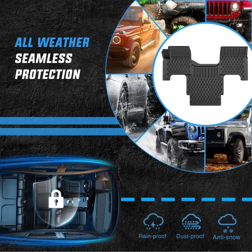 Miniatura 5 de Nilight Alfombrillas TPE para Volvo VNL 300 430 630 670 730 780 2004-2018 Volvo VT modelos 2006-2010 para todo tipo de clima, ajuste personalizado