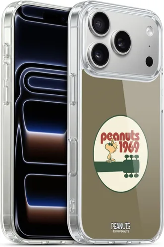 Miniatura 45 de Head Case Designs Funda de gel Woodstock 50th con licencia oficial de Peanuts Snoopy Guitar 1969 [protección de grado militar] compatible con Apple
