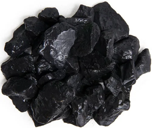 Rocas ásperas de Shungite de 1 libra de Kariela Rusia, piedras naturales crudas para purificación de agua, artes, manualidades, pulir, pulir y