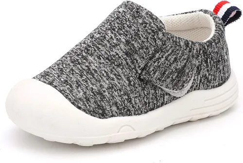 Peggy Piggy Zapatos de bebé para caminar, zapatos para niños y niñas, zapatillas antideslizantes para primeros pasos, malla transpirable, zapatos de
