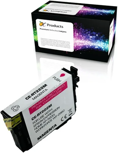 Miniatura 4 de OCProducts - Cartucho de tinta remanufacturado para Epson 222, negro para Workforce WF-2960 Expression Home XP-5200