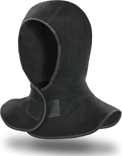 Leaseek Capucha de soldadura, tapa protectora ignífuga de soldadura con cuello y hombro, accesorios para casco de soldadura, protección para la