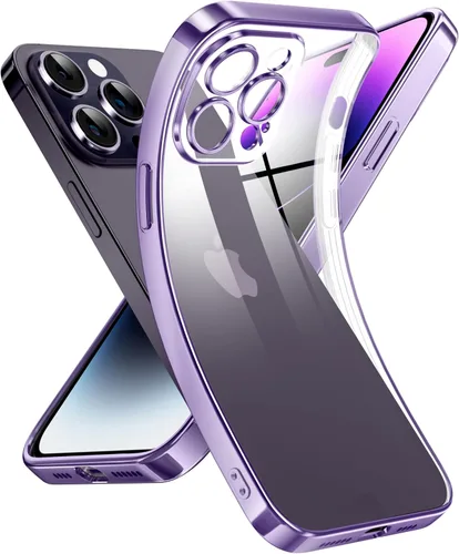 Miniatura 99 de Supdeal Funda transparente para iPhone 13 Pro, no amarillea, protección de cámara, probada en caídas de grado militar, transparente, a prueba
