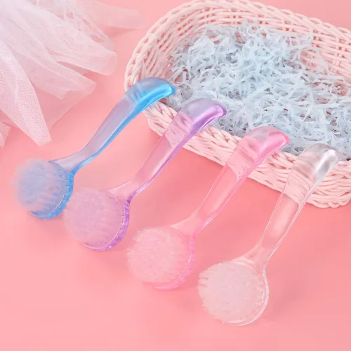 Miniatura 4 de ARTIBETTER Juego de 8 cepillos faciales exfoliantes faciales con tapa, 8 piezas de cepillo facial manual para limpieza profunda de poros