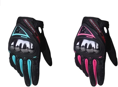 Scoyco - Guantes de motocicleta para mujer con pantalla táctil, acolchados, transpirables, antideslizantes para MBX/MTB/ATV, guantes de deporte para