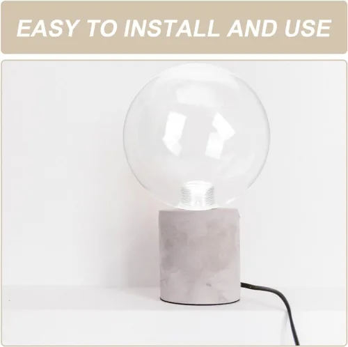 Miniatura 6 de DOITOOL Pantalla de lámpara de cristal G9 con forma de globo transparente y roscada, cubierta de protección de bombilla de repuesto para techo