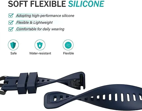 Miniatura 5 de Correa de reloj QuickFit con hebilla dorada, 0.78 pulgadas, impermeable, de liberación rápida, fácil ajuste, para Garmin Fenix 7S 6S Pro/Zafiro